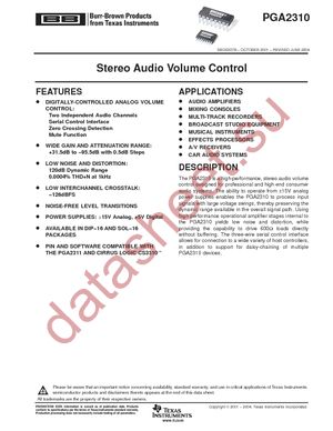 PGA2310UA/1KG4 datasheet  